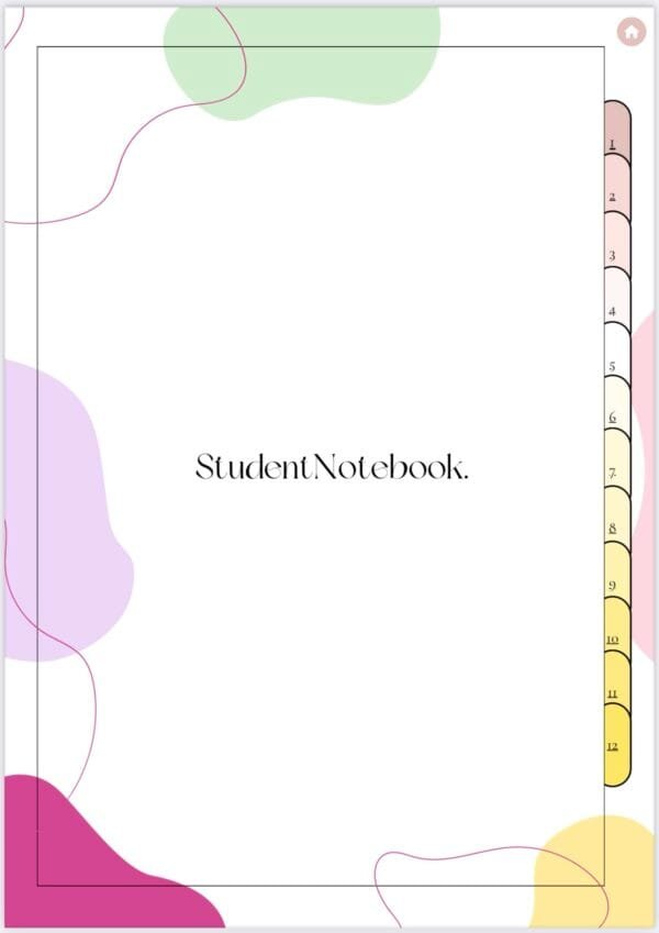 Student Notebook Planner