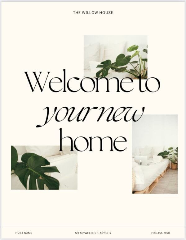 Welcome To Your New Home Planner