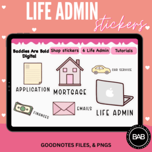 Life Admin Stickers